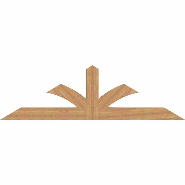 Ekena Millwork Richland Smooth Timber Gable Bracket, Western Red Cedar, 84"W x 24"H x 3 1/2"D x 5 1/2"F, 7/12 Pitch GBW084X24X0406RIC00SWR - main